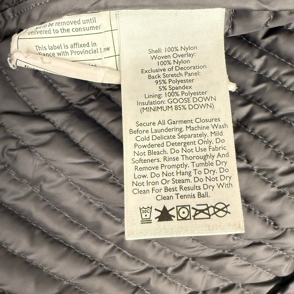 Eddie Bauer Sportshop StormDown 700 Puffer Jacket Womens Medium Black Gray - Picture 8 of 10